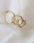 Twilight London Hoop Yellow Gold 14K Solid Gold 10mm Clicker Hoop Earring