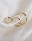 Twilight London Hoop Yellow Gold 14K Solid Gold 6mm Clicker Hoop Earring