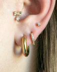 Twilight London Labret Piercing Gold 14K Solid Gold Bow Labret Piercing