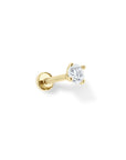 Twilight London Labret Piercing Gold 14K Solid Gold Solitaire Labret Piercing