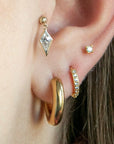 Twilight London Labret Piercing 14K Solid Gold Zion Labret Piercing