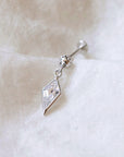 Twilight London Labret Piercing White Gold 14K Solid Gold Zion Labret Piercing