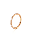 Twilight London Septum Ring Rose Gold / 6mm 16 Gauge Eternity Clicker Hoop