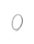 Twilight London Septum Ring Silver / 6mm 16 Gauge Eternity Clicker Hoop