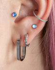 Eternity Pave Crystal Cartilage Hoop 16 Gauge