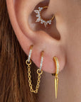 Crystallus Daith Hoop