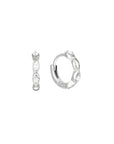 Elipse Crystal Huggie Hoop Earrings