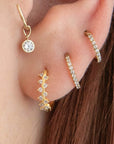 Essence Crystal Hoop Earrings
