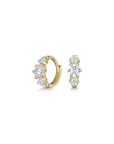 Gemini 5mm Mini Hoop Crystal Earrings