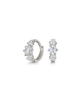 Gemini 5mm Mini Hoop Crystal Earrings