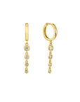 Orbit Huggie Hoop Crystal Earring