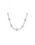 Orbit Cystal Earring Chain