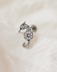 Seahorse Labret Piercing