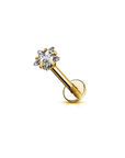 Star Solitaire Labret Piercing