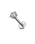 Star Solitaire Labret Piercing