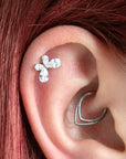 Butterfly Bow Helix Earring