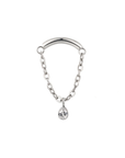 Teardrop Hidden Helix Labret Earring