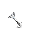 Triangle Solitaire Labret Piercing