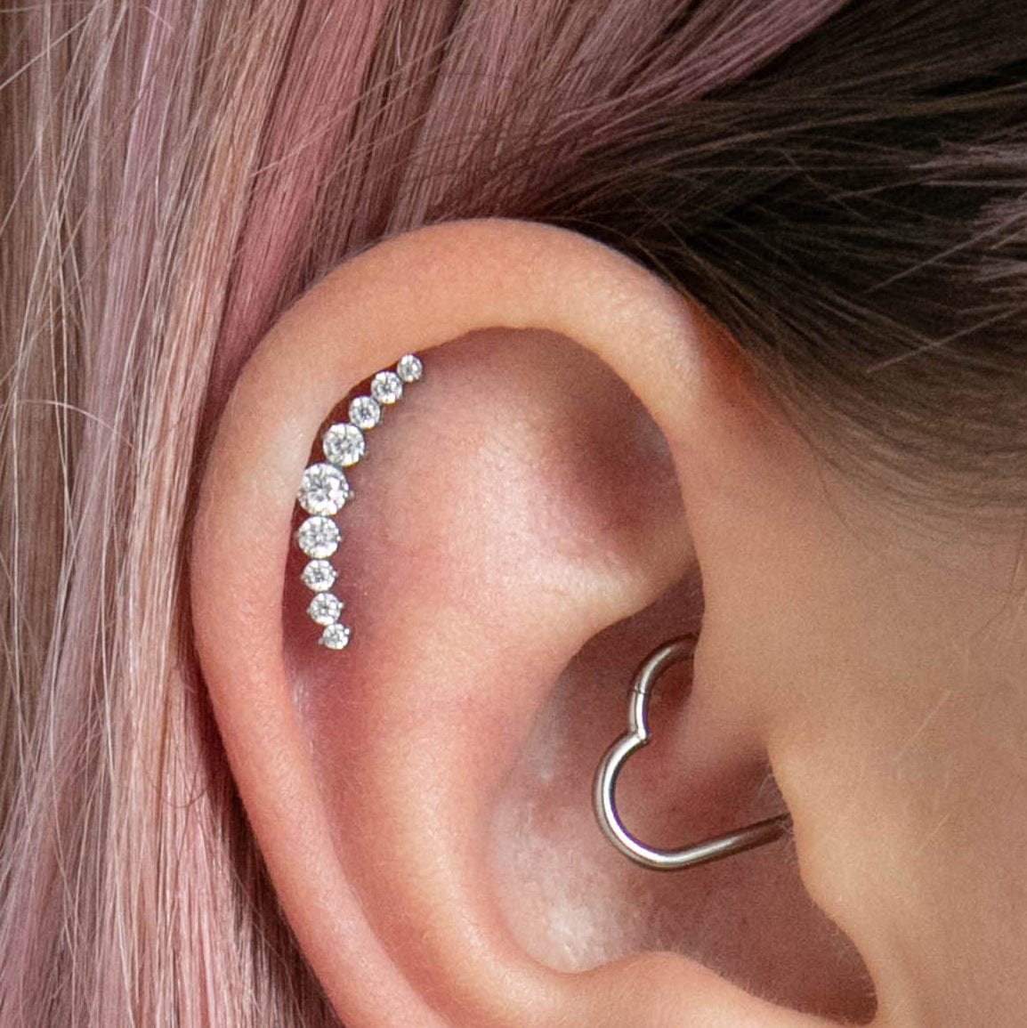 Twilight London Labret Piercing Gold Archetype Curved Helix Earring