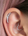 Twilight London Labret Piercing Gold Archetype Curved Helix Earring