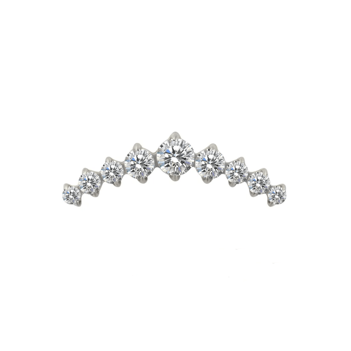 Twilight London Labret Piercing Silver Archetype Curved Helix Earring