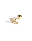 Twilight London Barbell Stud Gold Arrow Piercing