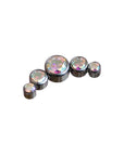 Twilight London Labret Piercing Silver Aurora Borealis Curved Helix Earring