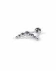 Twilight London Barbell Stud Silver Bubble Barbell Earring
