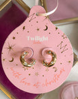 Twilight London Gift Set Gold Chunky Hoop Christmas Bauble