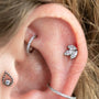 Twilight London Labret Piercing Clear Gemini Labret Piercing