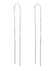 Twilight London Drop Earring Silver Geo Threader Earrings