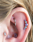 Twilight London Helix Piercing Titanium Opal Curve Helix Earring
