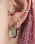 Twilight London Labret Piercing Silver Orb Dangle Labret Piercing