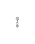 Twilight London Labret Piercing Silver Orb Dangle Labret Piercing