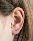 Twilight London Barbell Stud Pendulum Barbell Earring