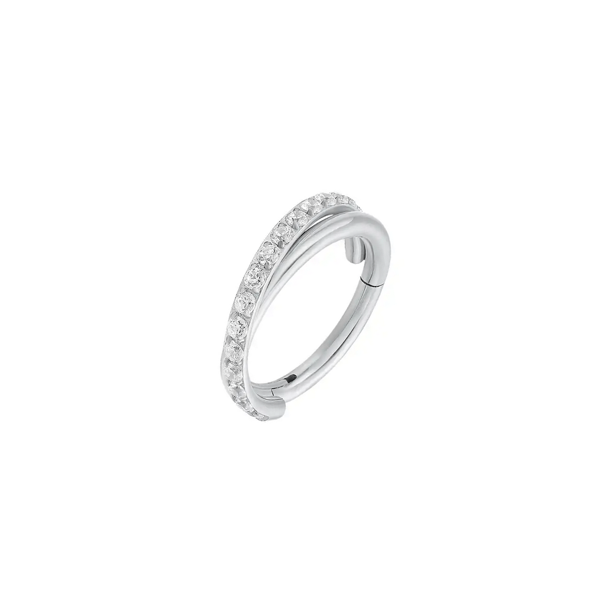 Twilight London Helix Hoop Silver / 10mm Ribbon Helix Hoop
