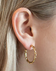 Twilight London Hoop Ribbon Hoop Earrings