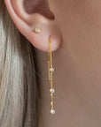 Twilight London Drop Earring Gold Rio Threader Earrings