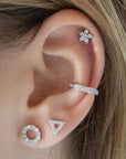Twilight London Barbell Stud Rose Barbell Piercing