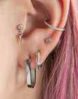 Twilight London Labret Piercing Silver Spike Dangle Labret Piercing