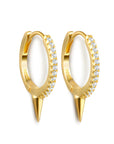 Twilight London Huggie Hoop Gold Spike Huggie Hoop Earrings