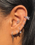 Twilight London Huggie Hoop Spike Huggie Hoop Earrings