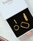 Twilight London Gift Set Gold Stacking Hoops Earring Gift Box