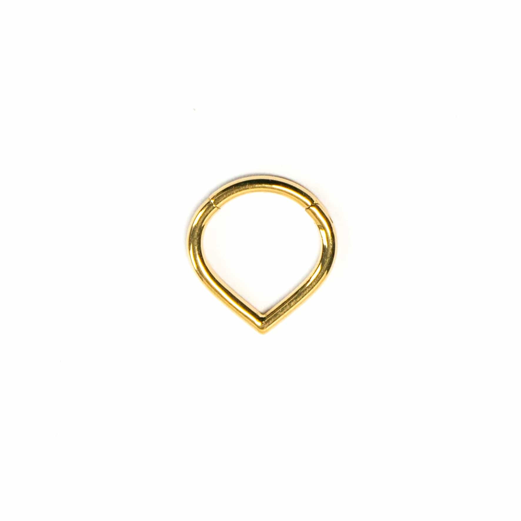 Twilight London Daith Hoop Gold Teardrop Daith Clicker Hoop