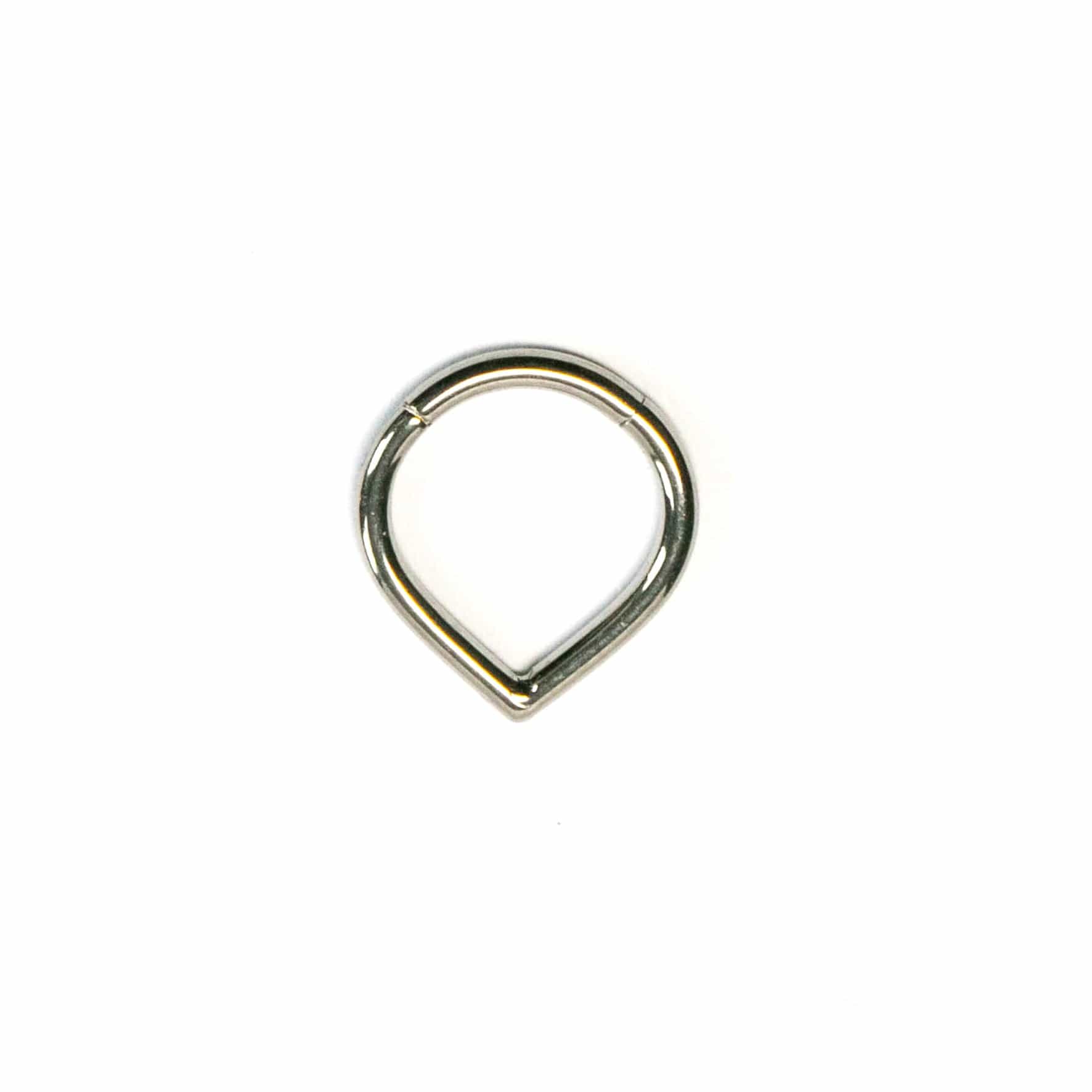 Twilight London Daith Hoop Silver Teardrop Daith Clicker Hoop