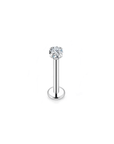 Twilight London Stud 2mm Titanium Push Fit Solitaire Labret Piercing