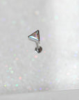 Twilight London Labret Piercing Titanium Triangle Aura Labret Piercing