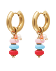 Twilight London Charm Hoop Gold Tutti Frutti Hoop Earrings