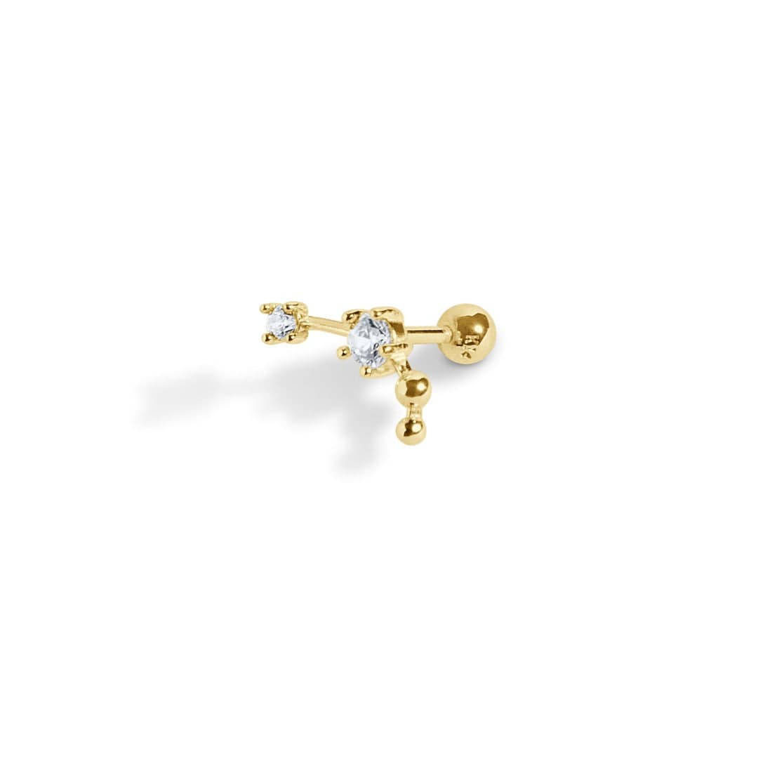 Solid gold hot sale nipple bar