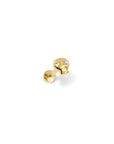 Twilight London Labret Piercing Gold 14K Solid Gold Skull Labret Piercing